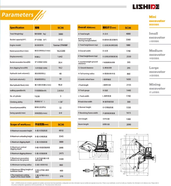 Second image of EXCAVATOR LISHIDE SC36