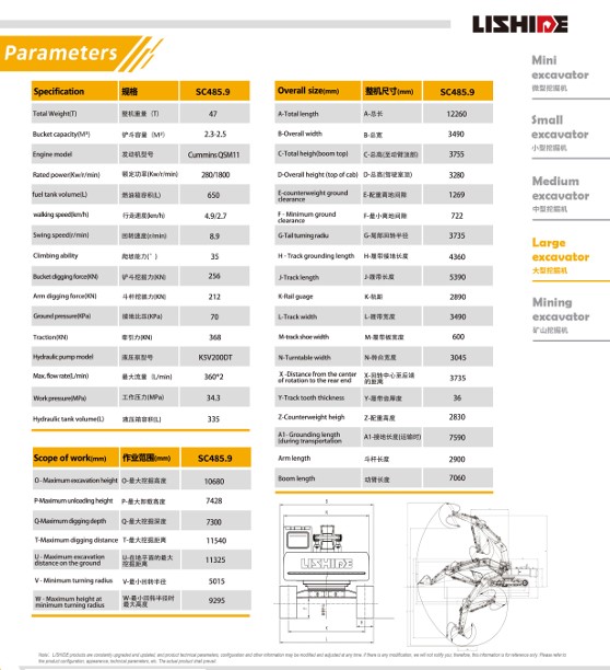 Second image of EXCAVATOR LISHIDE SC485.9